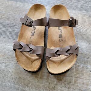 Bayton Birk braided tan women’s sandal size 37 6